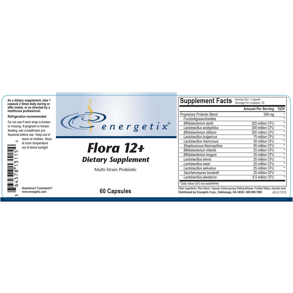 Flora 12+ (60 Capsules)