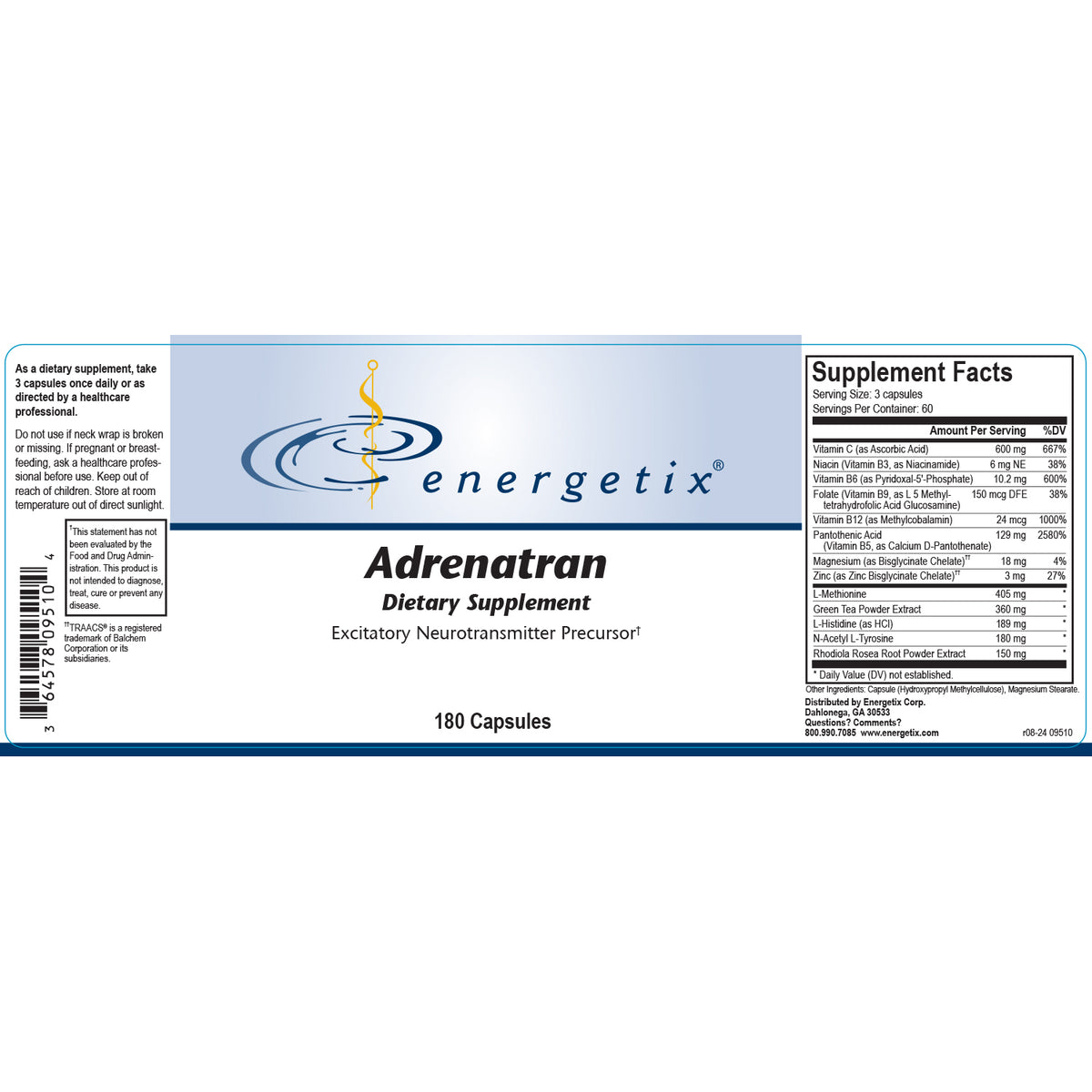 Adrenatran (180 Capsules)