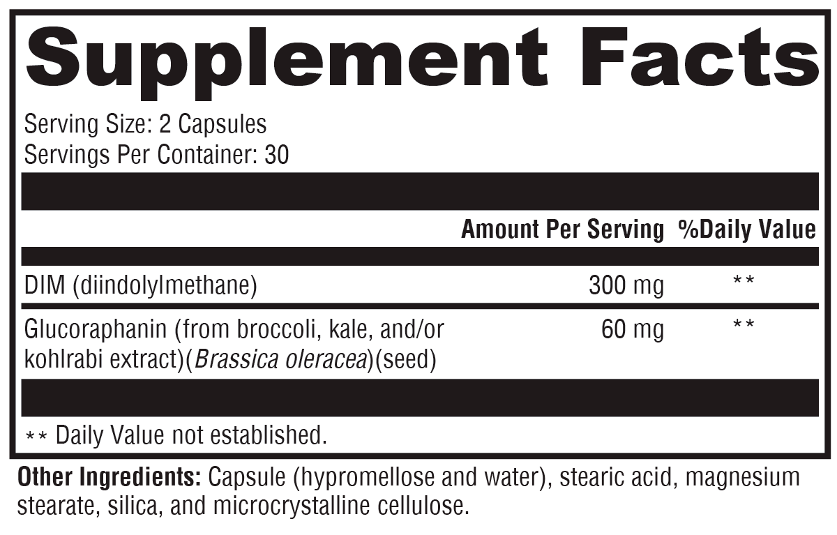 Hormone Protect® 60 Capsules Supplement Facts